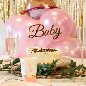 CAKE TOPPER BABY GOLD