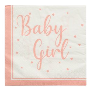 PAPIRSERVIETTER 33 X 33 CM BABYJENTE 16-P