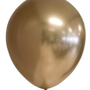 BALLOONS 12" MIRROR GOLD 6-P