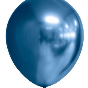 BALLOONS 12" MIRROR BLUE 6-P
