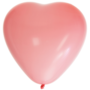 BALLOONS 15" HEART PINK 8-P
