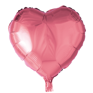 FOIL BALLOON HEART PINK 46 CM