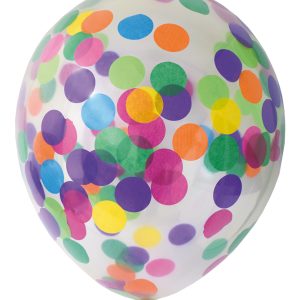 BALLOONS CONFETTI MIX 6-PACK
