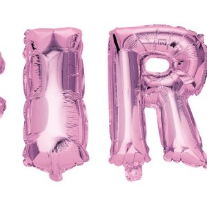 FOIL BALLOON TEXT GIRL 40 CM