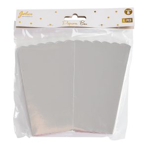 POPCORN BOX SILVER 6-P