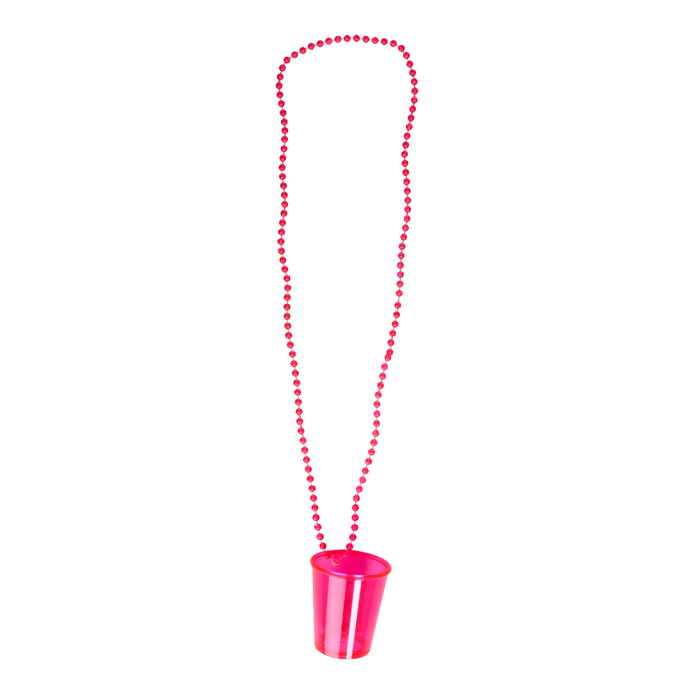 NECKLACE SHOT GLASS NEON PINK - Bilde 3