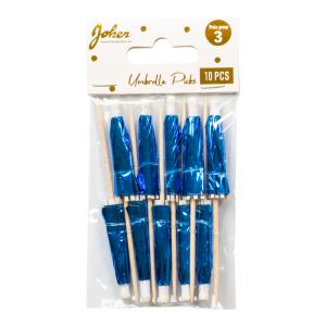 UMBRELLA PICKS BLUE 10-P