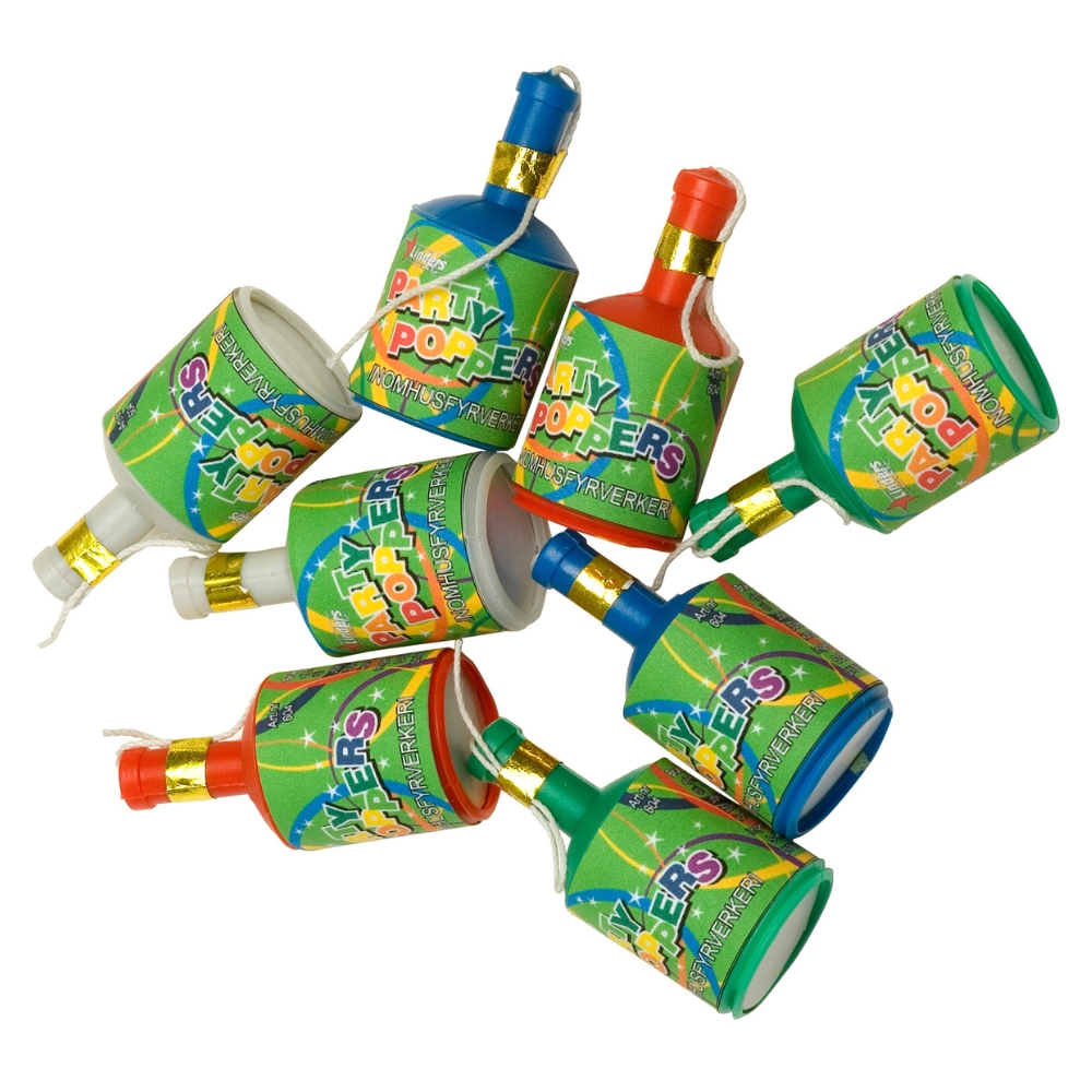 PARTY POPPERS 8-P