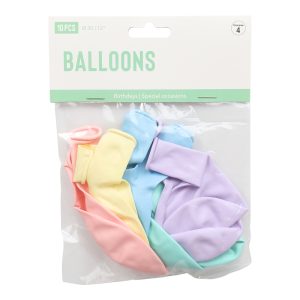 BALLONGER 30 CM MAKRON MIX 10-PK