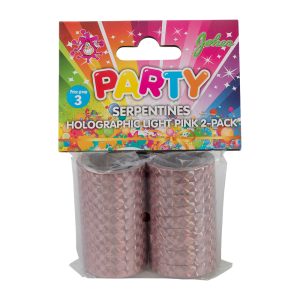 Serpentiner holografiskt ljus rosa 2-P