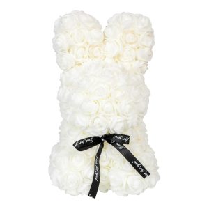 ROSE BUNNY WHITE 25 CM