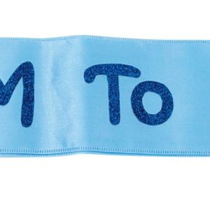 SASH MOM TO BE BLUE