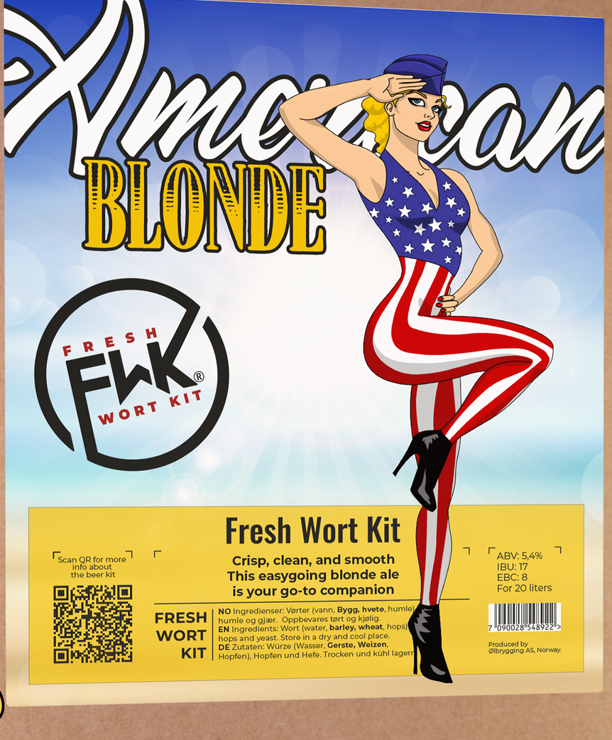 FWK American Blonde Fresh Wort Kit Blonde ale med Citra & Cascade