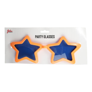 GLASSES STAR NEON ORANGE