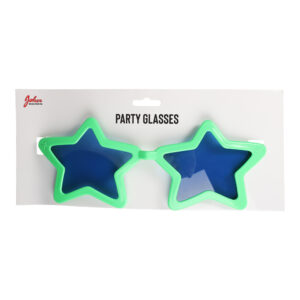 GLASSES STAR NEON GREEN