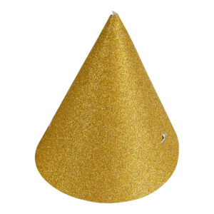 PARTY HAT MINI GOLD 4-P