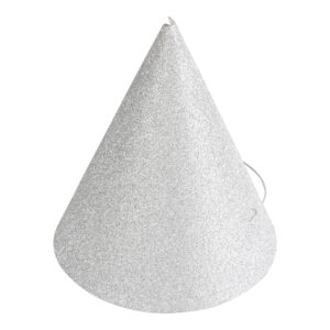 PARTY HAT MINI SILVER 4-P