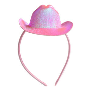 HEADBAND PINK COWBOY HAT