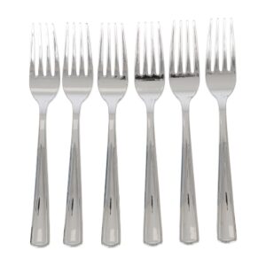 REUSEABLE PLASTIC SILVER FORK 6-P