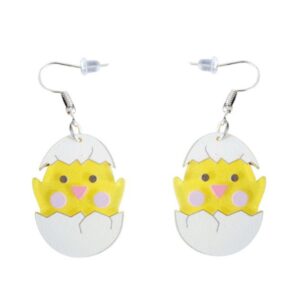 EARRINGS CHICKEN IN EGG