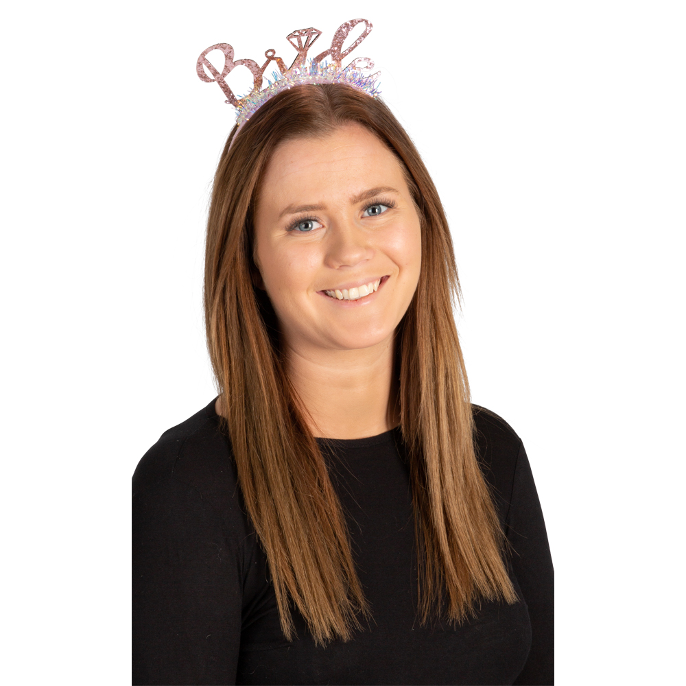 HEADBAND BRIDE TO BE PINK - Bilde 2