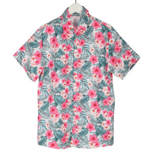 HAWAII SKJØRT ROSA BLOMSTER