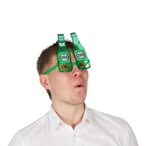 GLASSES BEER BOTTLES