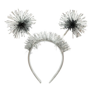 HEADBAND POM-POM BOPPER SILVER